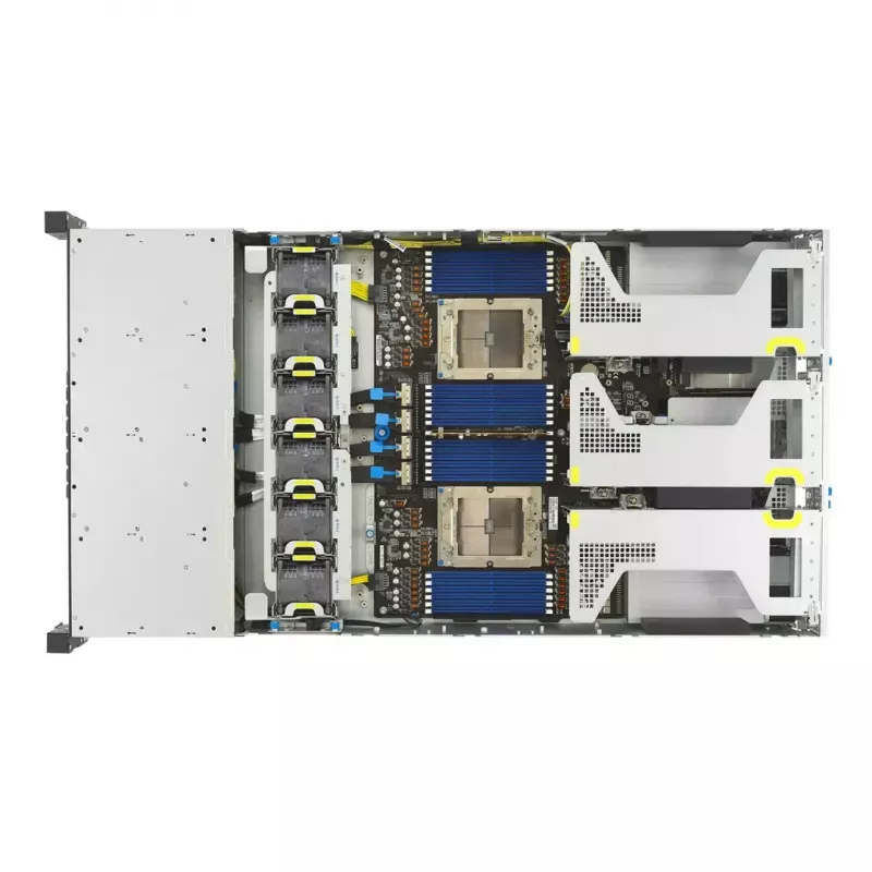 Servera statīva platforma ASUS RS720A-E13-RS24G 2U AMD, 24x 2,5 collu sloti, 2x SP5 CPU, 24 DIMM DDR5, 3 TB max, Aspeed AST2600
