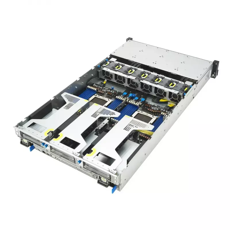 Servera statīva platforma ASUS RS720A-E13-RS24G 2U AMD, 24x 2,5 collu sloti, 2x SP5 CPU, 24 DIMM DDR5, 3 TB max, Aspeed AST2600