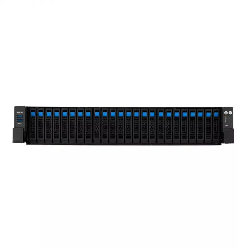 Servera statīva platforma ASUS RS720A-E13-RS24G 2U AMD, 24x 2,5 collu sloti, 2x SP5 CPU, 24 DIMM DDR5, 3 TB max, Aspeed AST2600