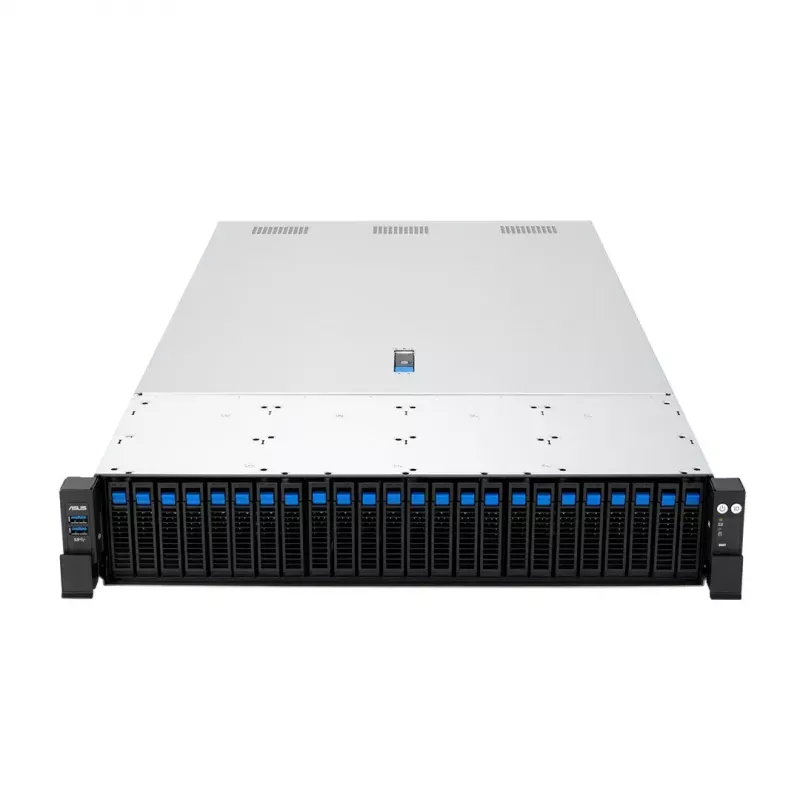 Servera statīva platforma ASUS RS720A-E13-RS24G 2U AMD, 24x 2,5 collu sloti, 2x SP5 CPU, 24 DIMM DDR5, 3 TB max, Aspeed AST2600