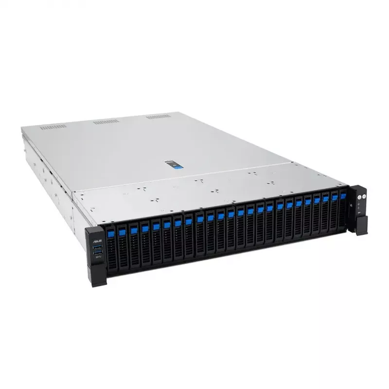Servera statīva platforma ASUS RS720A-E13-RS24G 2U AMD, 24x 2,5 collu sloti, 2x SP5 CPU, 24 DIMM DDR5, 3 TB max, Aspeed AST2600