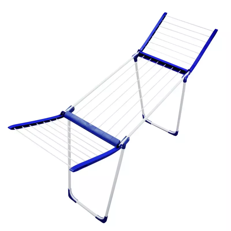 Stāvošs drēbju žāvētājs Leifheit Pegasus 180 Plus — salokāms metāla/plastmasas žāvētājs, 18 m žāvēšanas vieta, 870×1570×660 mm