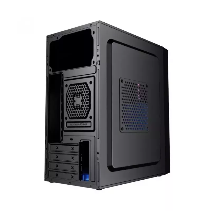 Datora korpuss GEMBIRD Fornax K300 Mini Tower — Mini-ITX/Micro ATX, SPCC, 2,17 kg, USB 3.2, 1×2,5 collu nodalījums, 4 paplašināšanas sloti