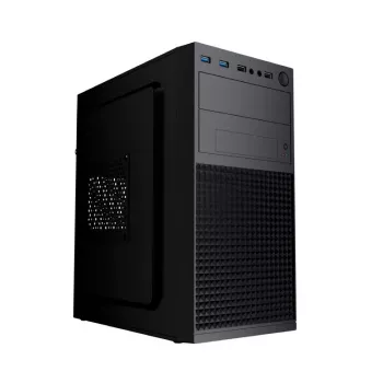 Datora korpuss GEMBIRD Fornax K300 Mini Tower — Mini-ITX/Micro ATX, SPCC, 2,17 kg, USB 3.2, 1×2,5 collu nodalījums, 4 paplašināšanas sloti