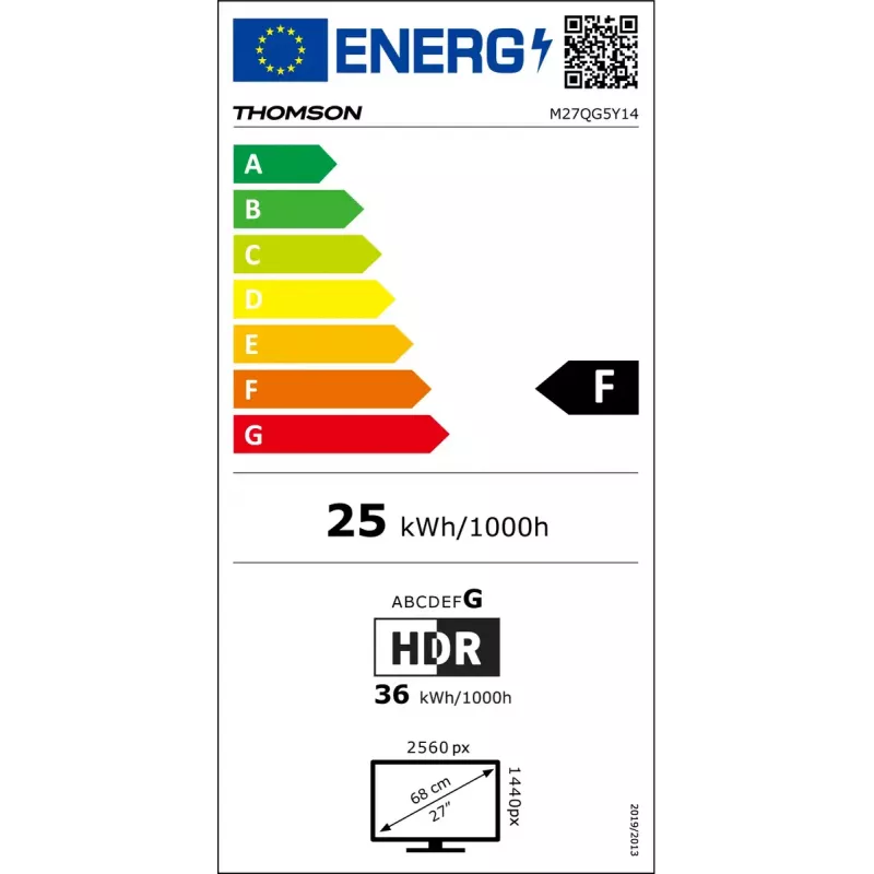 Monitors Thomson M27QG5Y14 27 collu Quad HD LED 2560 x 1440