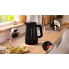 Elektriskā tējkanna Bosch MyMoment TWK3M123 — 1,7 L, 2400 W, melna