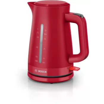 Elektriskā tējkanna Bosch TWK3M124, 1,7 l ietilpība, 2400 W, sarkana, slēpts sildelements