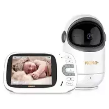 Bērnu monitors neno Berkano bezvadu uztvērējs – 1 kameras bezvadu bērnu monitora uztvērējs, 1280×720 LCD, 1200 mAh akumulators, USB‑C, panoramēšana 310°/slīpums 0–46°, diapazons 260 m