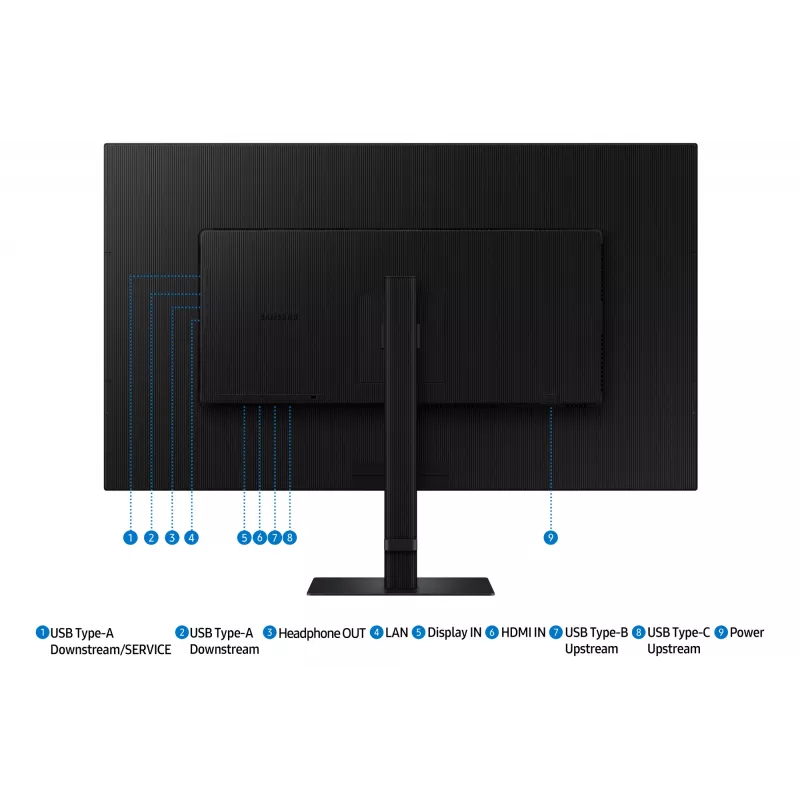Samsung S80UD datora monitors 94 cm (37 collu) 3840 x 2160 pikseļi 4K Ultra HD LCD Melns