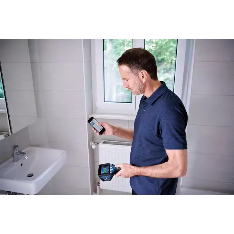 Bosch GTC 600 C Trokšņa ekvivalentā temperatūras starpība (NETD) IR Melns, Zils 256 x 192 pikseļi Iebūvēts displejs LCD