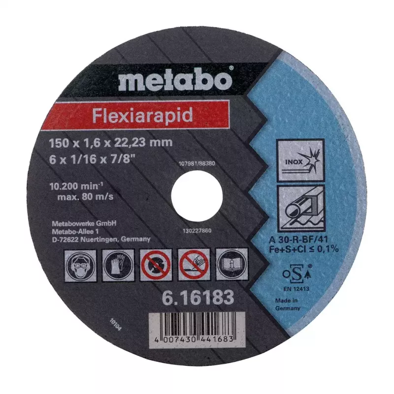 Leņķa slīpmašīna Metabo W 18 LTX 150 QUICK 600404650