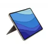 LOGITECH Combo Touch - Sand krāsas iPad Pro 12.9 collām (5. gen.) - ASV starptautiskais Qwerty