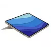 LOGITECH Combo Touch - Sand krāsas iPad Pro 12.9 collām (5. gen.) - ASV starptautiskais Qwerty