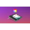 LOGITECH Combo Touch - Sand krāsas iPad Pro 12.9 collām (5. gen.) - ASV starptautiskais Qwerty