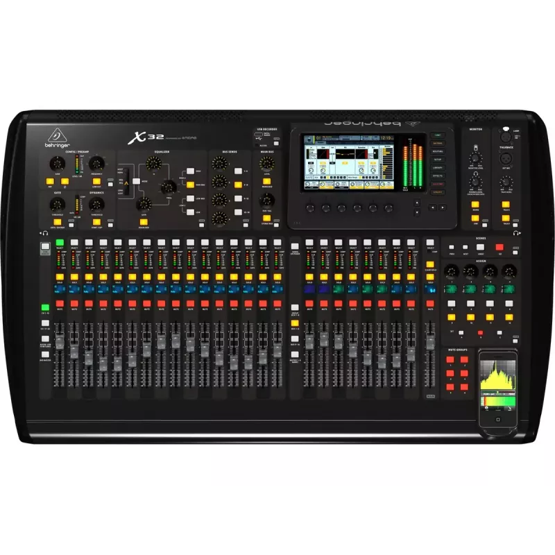 Behringer X32 audio mikseris 40 kanāli 10 - 22000 Hz Melns