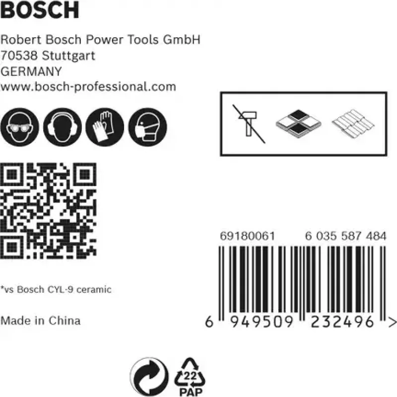Bosch Expert 2 608 900 597 urbja uzgaļu komplekts 5 gab.
