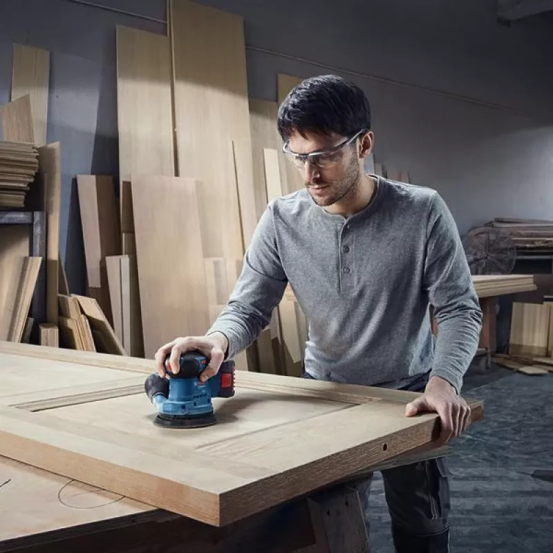 Bosch GEX 185-LI Professional ekscentriskā slīpmašīna 10000 OPM Zila