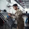 Bosch GEX 185-LI Professional ekscentriskā slīpmašīna 10000 OPM Zila