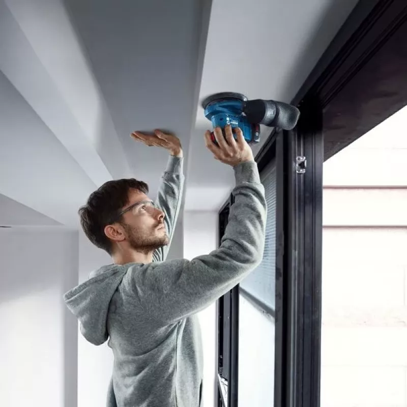 Bosch GEX 185-LI Professional ekscentriskā slīpmašīna 10000 OPM Zila