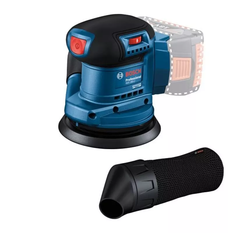 Bosch GEX 185-LI Professional ekscentriskā slīpmašīna 10000 OPM Zila