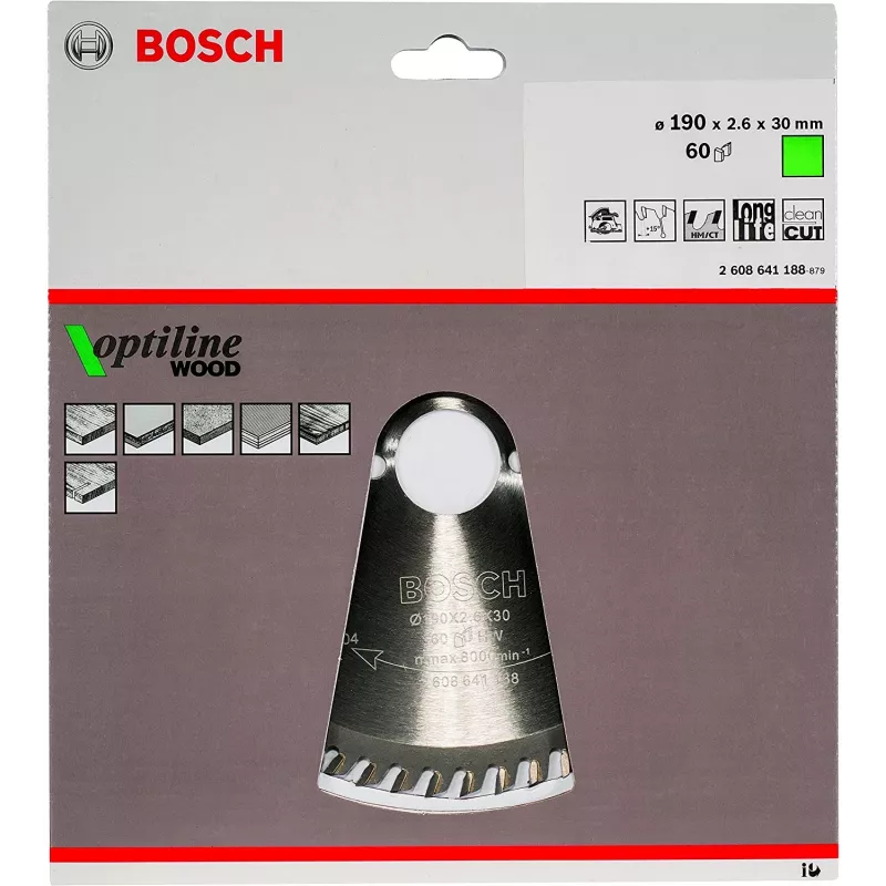 Zāģa asmeņi Bosch Optiline Wood 2608641188