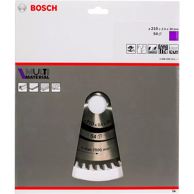 Bosch Multi Materiālu ripzāģa asmeņi, alumīnijs, 21 cm, Bosch, 235 g, 1 gab.