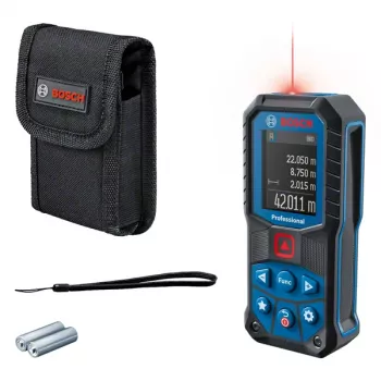 Lāzera attāluma mērītājs Bosch GLM 50-22 Professional IP65, 1,5 V baterija, 200 g, ar glabāšanas maciņu