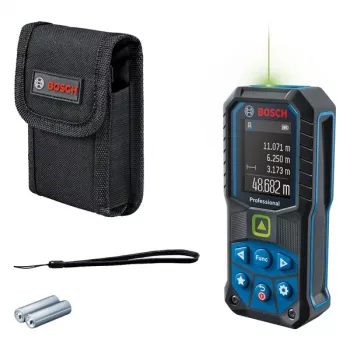 Bosch GLM 50-25 G Professional lāzera tālmērs, 50 m, zaļš lāzers, ±1,5 mm, 2. lāzera klase, zils/melns
