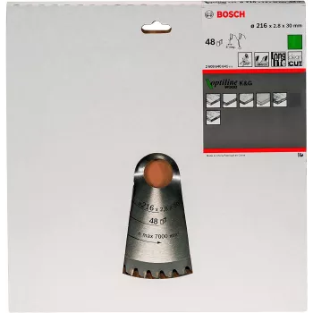 Bosch Optiline Wood ripzāģa asmeņi, kokam, 30.5 cm, Bosch, 640 g, 1 gab.