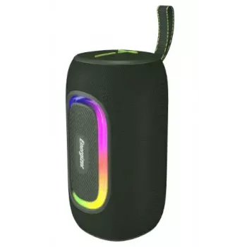 Pārnēsājams/ballīšu skaļrunis Energizer BTS163 — 16 W RMS, Bluetooth, Li‑Ion 1800 mAh, MicroSD, daudzkrāsu apgaismojums, melns