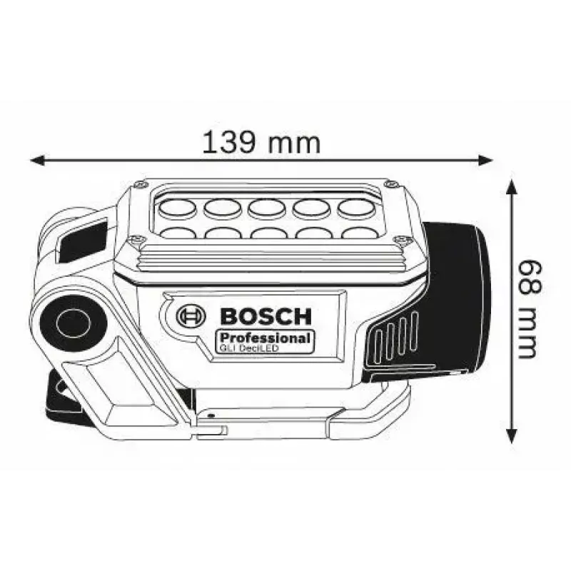 Bosch GLI DeciLED Professional zila, pelēka LED