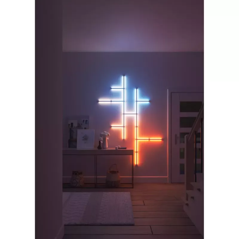 Nanoleaf Lines Squared paplašināšanas komplekts citā baltā krāsā RGB IP20