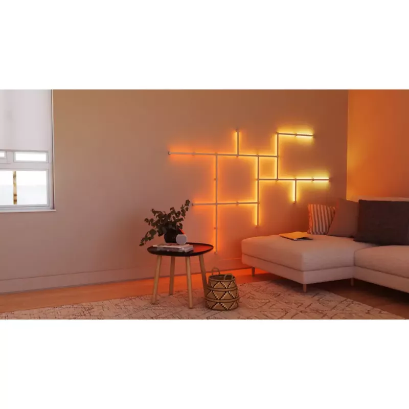 Nanoleaf Lines Squared paplašināšanas komplekts citā baltā krāsā RGB IP20