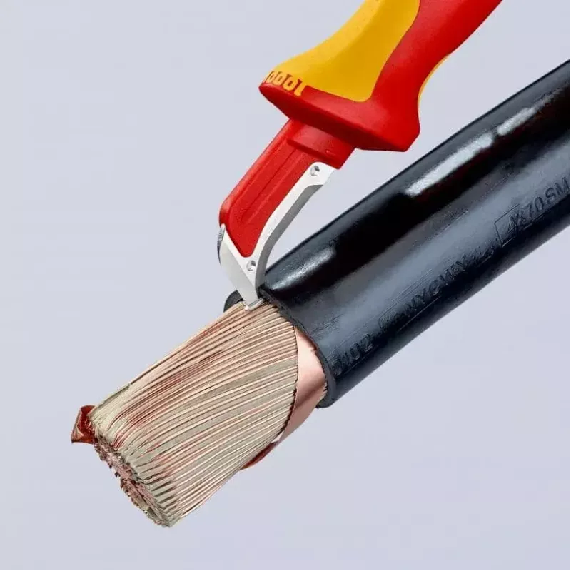 Utility Knife Knipex 98 55 SB Red dzeltena Fixed Blade