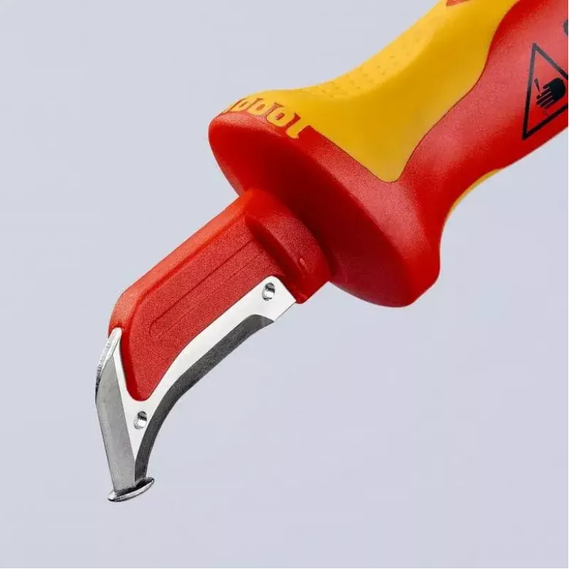 Utility Knife Knipex 98 55 SB Red dzeltena Fixed Blade
