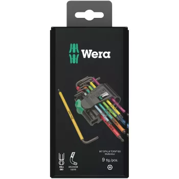 L veida Torx atslēgu komplekts Wera 967/9 TX BO