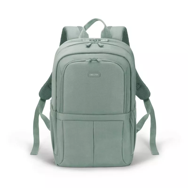 DICOTA Eco Backpack Scale - 13-15.6in piezīmjdatora mugursoma - pelēka / 600d pārstrādāts PET