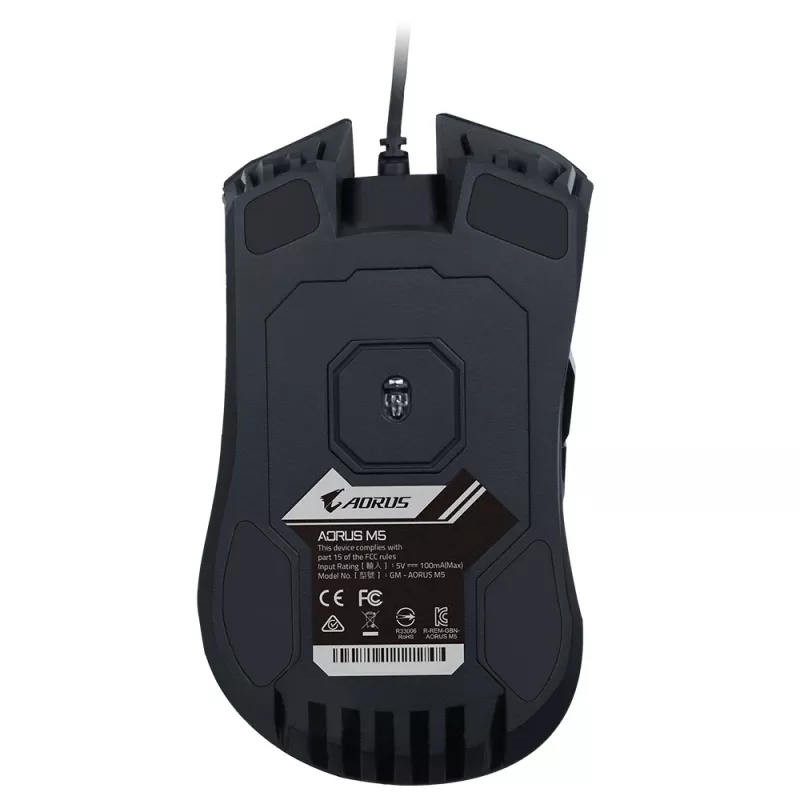 GIGABYTE AORUS M5 pele Spēlēm Labroču USB Tipa-A Optiska 16000 DPI