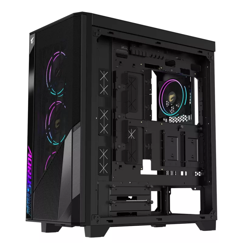GIGABYTE GB-AC500G datora korpuss Midi Tornis Melns