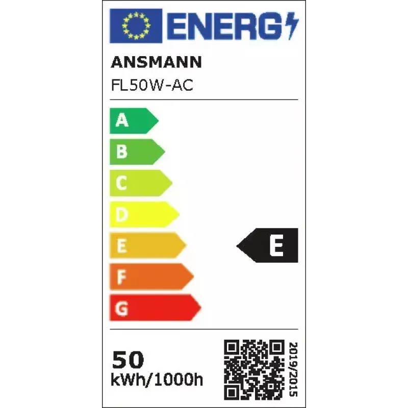 Plūdu darba gaisma Ansmann FL50W-AC Melns LED 50 W 5400 lm