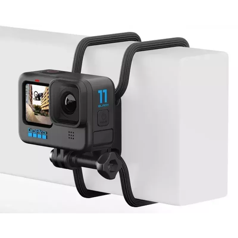 Montāžas komplekts GoPro Flexible Grip Mount visām HERO kamerām, melna plastmasa