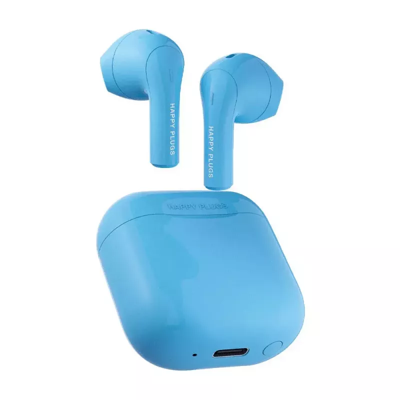 Austiņas Happy Plugs JOY True Wireless Stereo (TWS) ievietojamās, Bluetooth, 20–20000 Hz, zilas