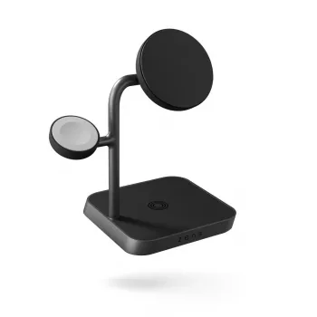 ZENS Office Charger Pro 3 melns bezvadu ātrās uzlādes iekštelpu maiņstrāvas lādētājs