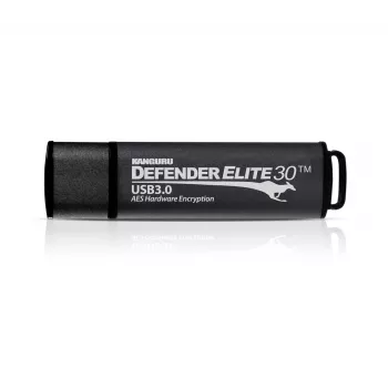 Kanguru Defender Elite30™ USB 3.0 16GB| Drošs zibatmiņas disks | FIPS 197 sertificēts, 256 bitu AES aparatūras šifrēšana (XTS režīms) | TAA atbilstošs|