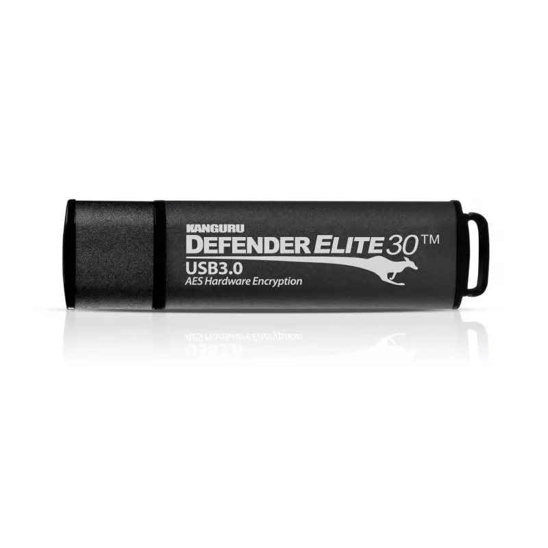 Kanguru Defender Elite30™ USB 3.0 16GB| Drošs zibatmiņas disks | FIPS 197 sertificēts, 256 bitu AES aparatūras šifrēšana (XTS režīms) | TAA atbilstošs|