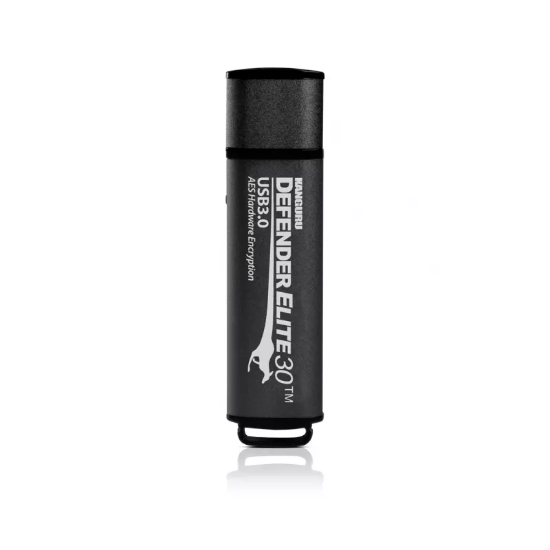 Kanguru Defender Elite30™ USB 3.0 16GB| Drošs zibatmiņas disks | FIPS 197 sertificēts, 256 bitu AES aparatūras šifrēšana (XTS režīms) | TAA atbilstošs|