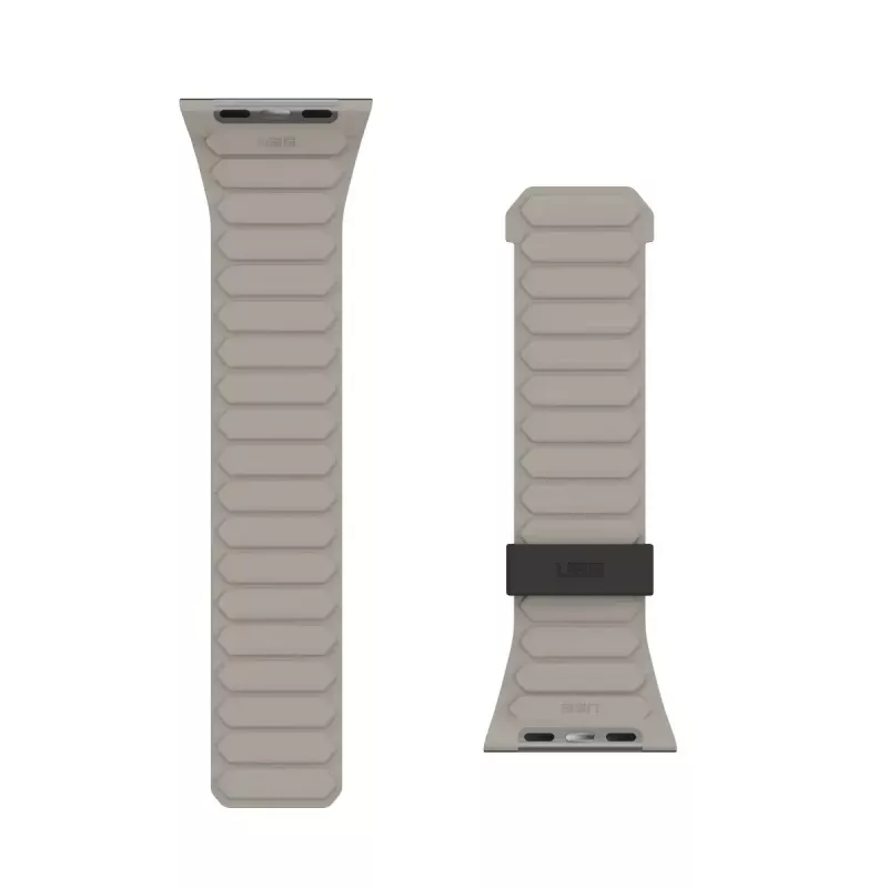 Urban Armor Gear Pathfinder silikona siksniņa Apple Watch, melna/titāna