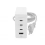 mophie Accessories-Sienas adapteris-USB-C-PD-HUB-120W-GAN-Balts-EU(3xUSBC + 1xUSBA)