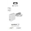 mophie Accessories-Sienas adapteris-USB-C-PD-HUB-120W-GAN-Balts-EU(3xUSBC + 1xUSBA)