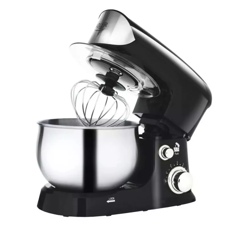 Virtuves kombains Adler AD 4226b — 700 W (maks. 1200 W), 3 L nerūsējošā tērauda bļoda, 6 ātrumi, planētārā rotācija